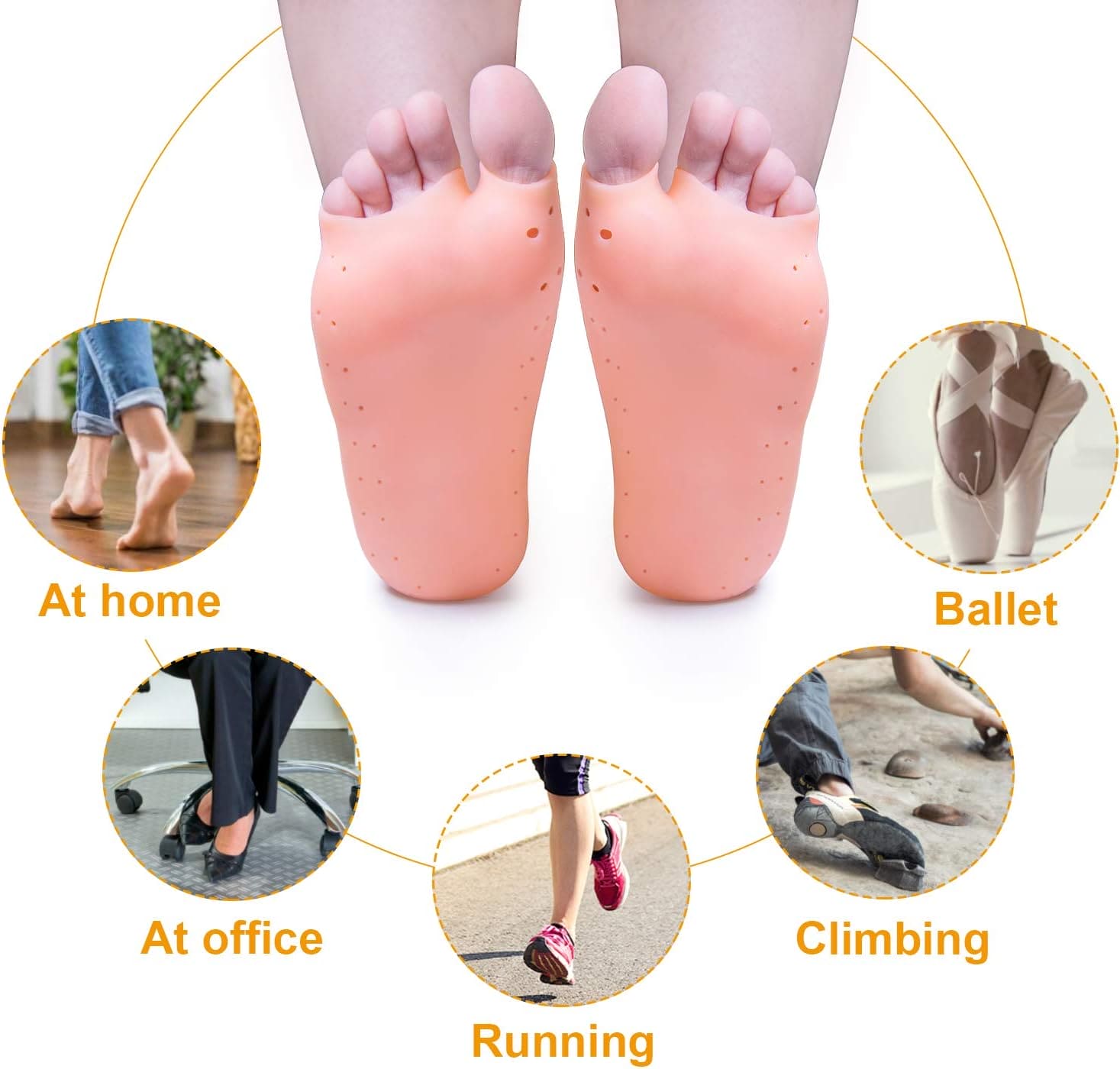 Pair Of Silicone Boat Heel Insole, Silicone Moisturizing Gel Sock, Anti Crack Protective Insole, Soft Open Toe Socks For Foot Care Protector, Shallow Boat Sock for Girls Ladies, Nonslip Gel Moisturizing Socks Foot Care Pair Of Silicone Boat Heel Insole, Silicone Moisturizing Gel Sock, Anti Crack Protective Insole, Soft Open Toe Socks For Foot Care Protector, Shallow Boat Sock for Girls Ladies, Nonslip Gel Moisturizing Socks Foot Care